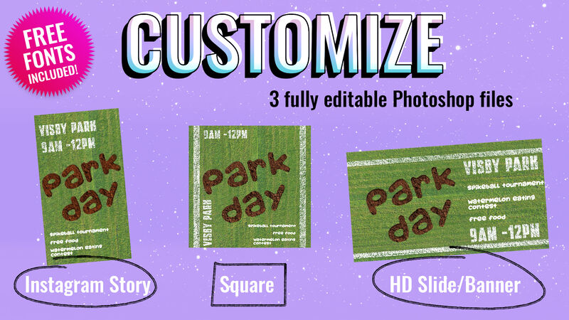 Event Graphics: Park Day